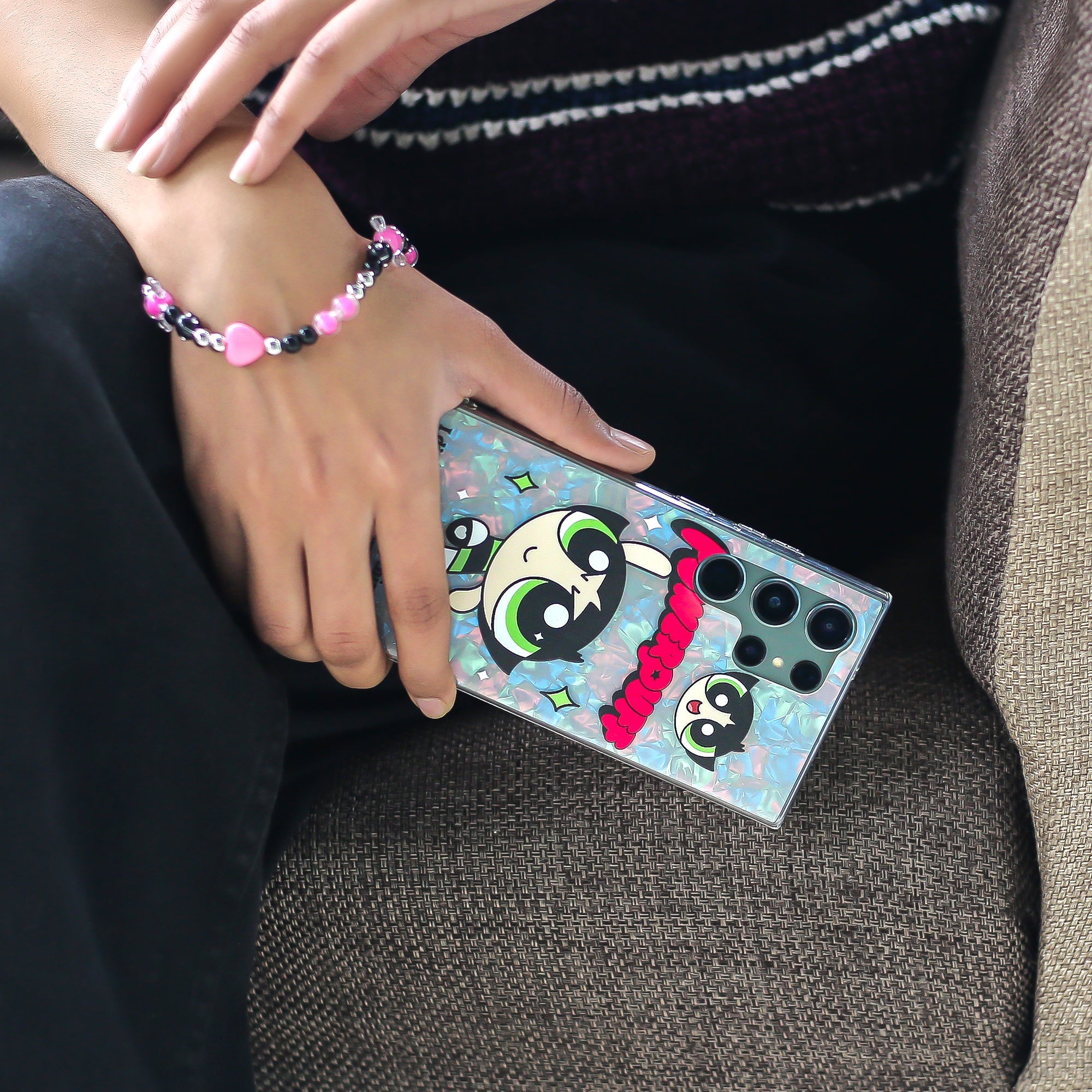 Powerpuff Superhero Style Case with Charm - Samsung