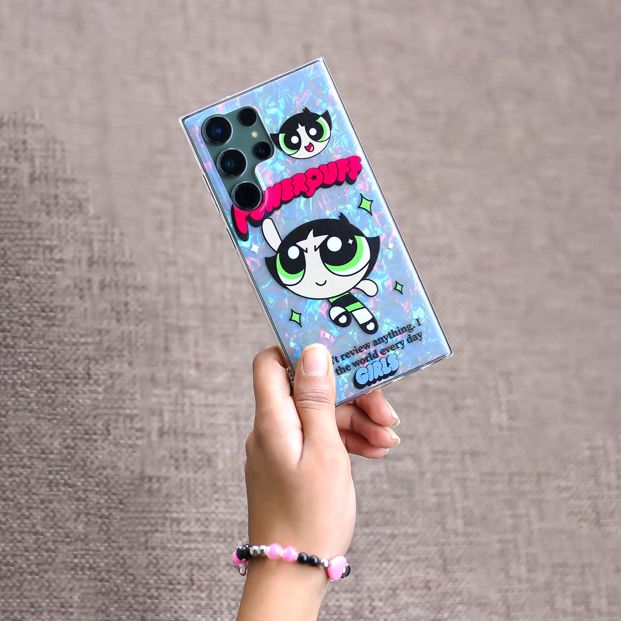 Powerpuff Superhero Style Case with Charm - Samsung