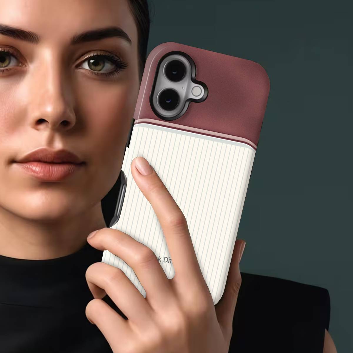 Think Different Crystal Series iPhone case in hand lifestyle image