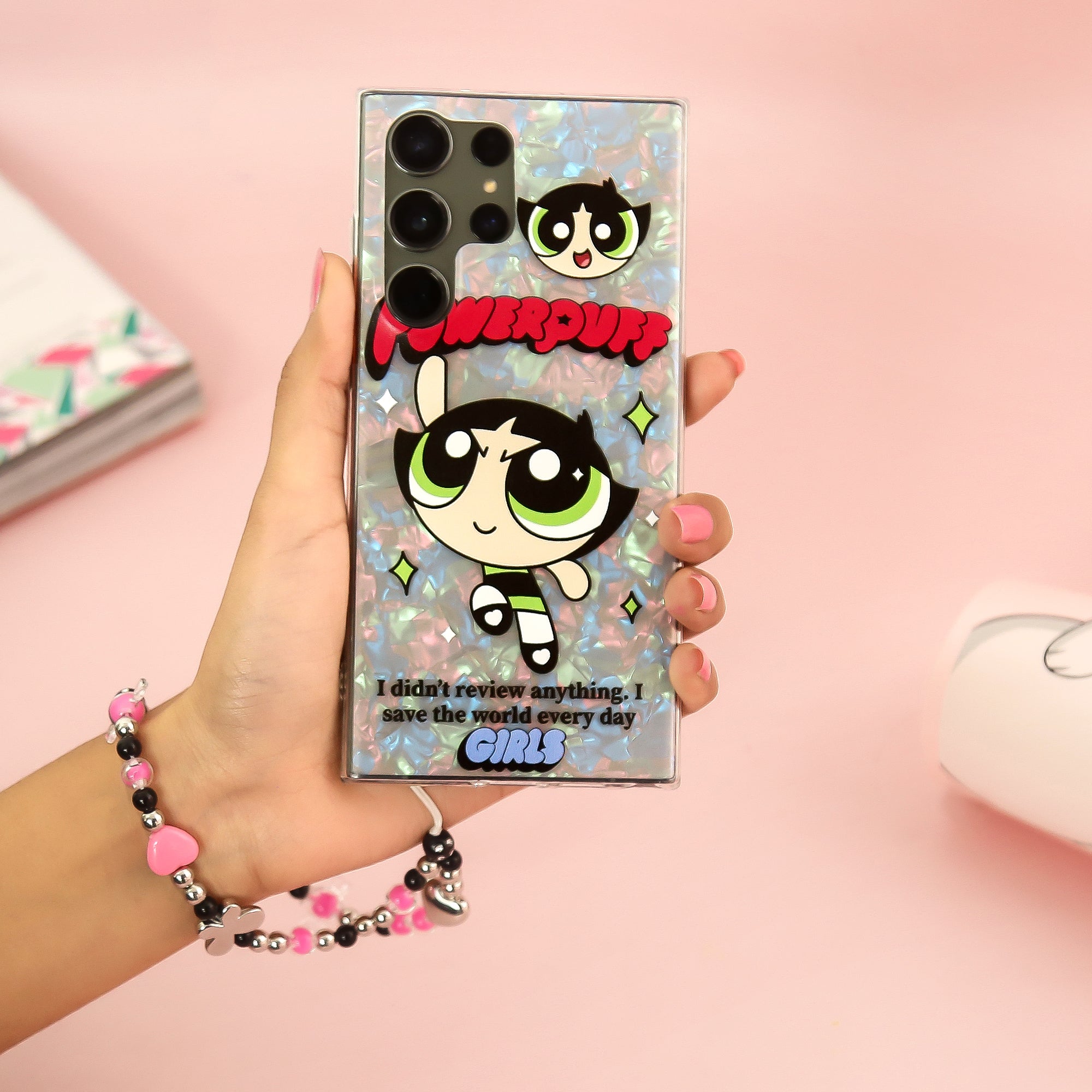 Powerpuff Superhero Style Case with Charm - Samsung