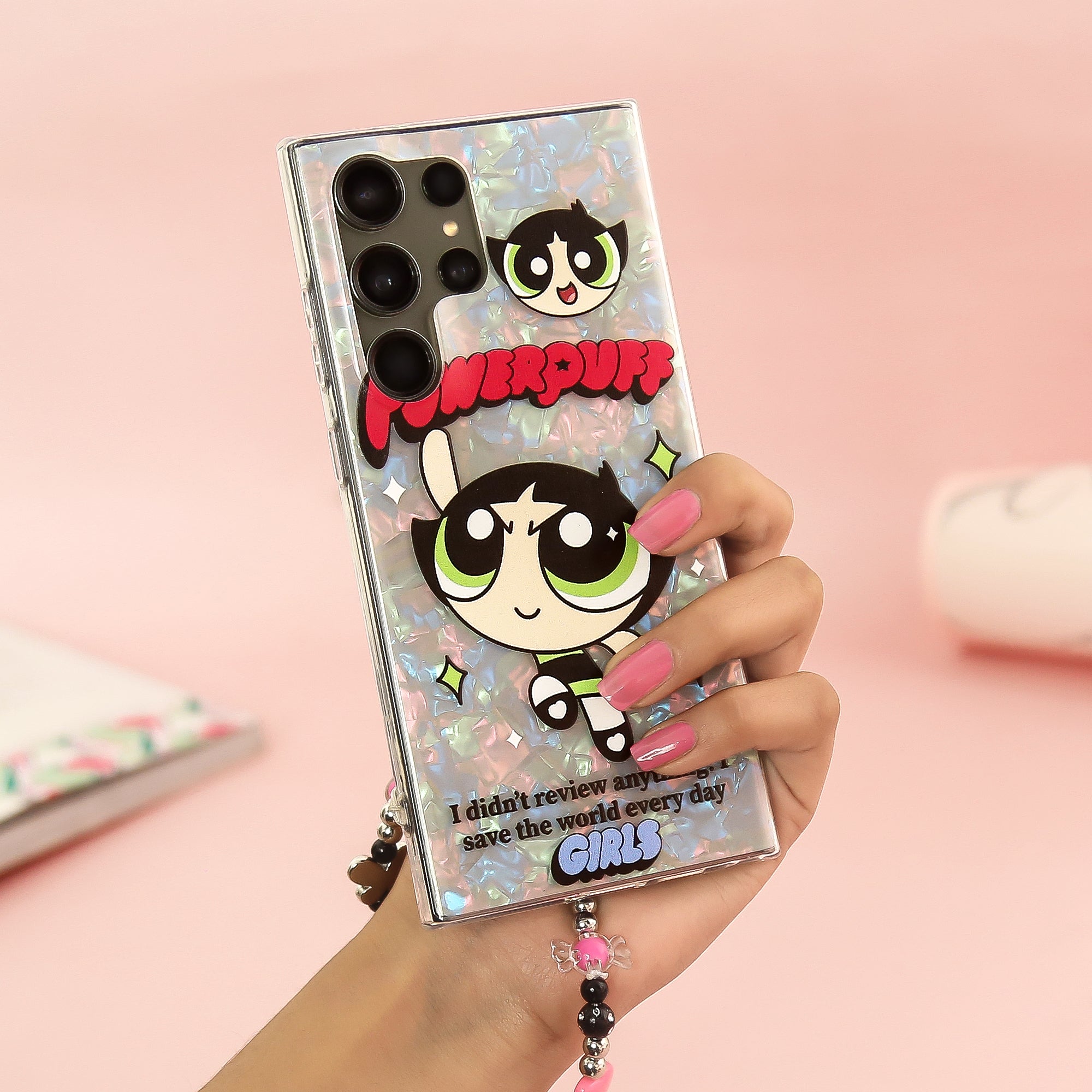 Powerpuff Superhero Style Case with Charm - Samsung