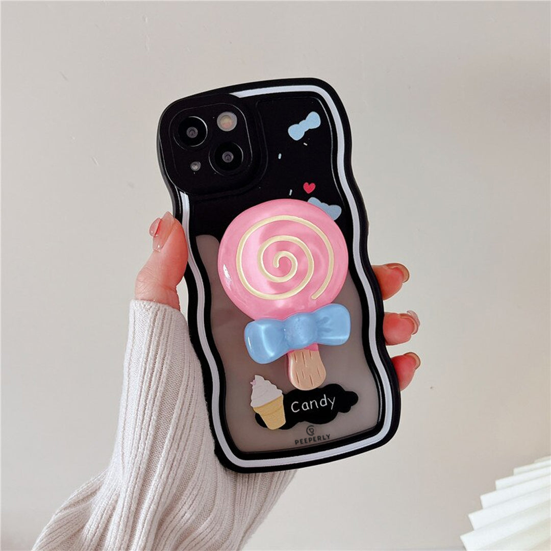 Cute Soft Case with Pop Sickle Socket