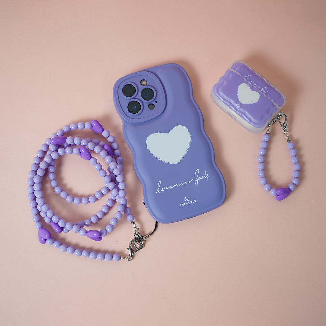 Heart Print Case - 3 in 1 Combo