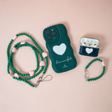 Heart Print Case - 3 in 1 Combo