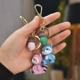 Adorable Raccoon Keyring