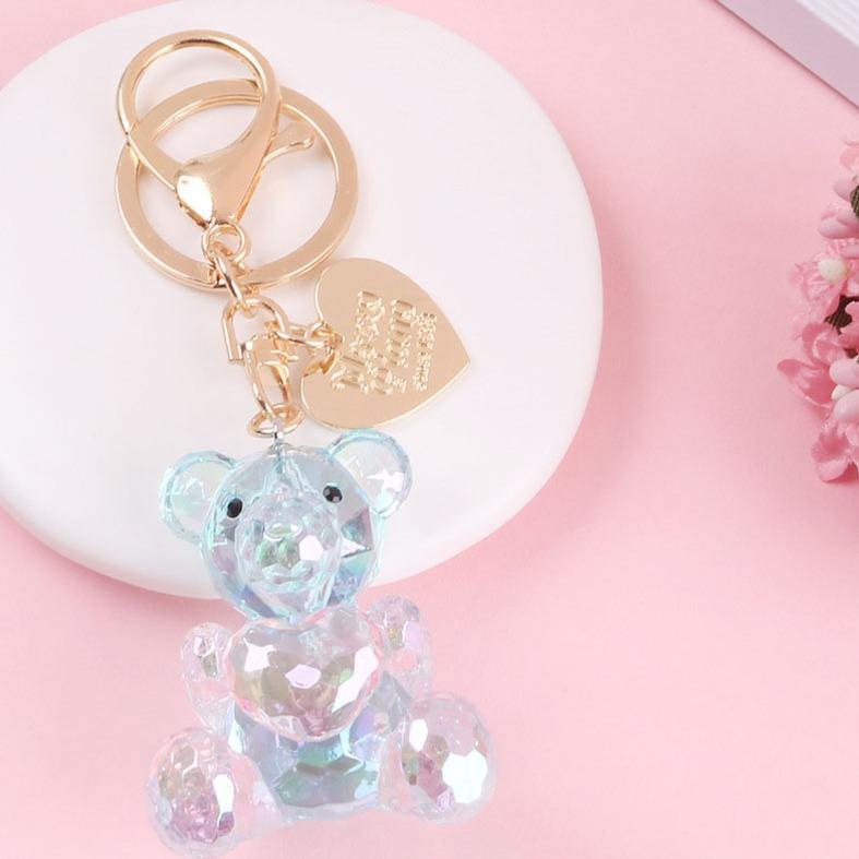 Crystal Teddy Bear Keyring