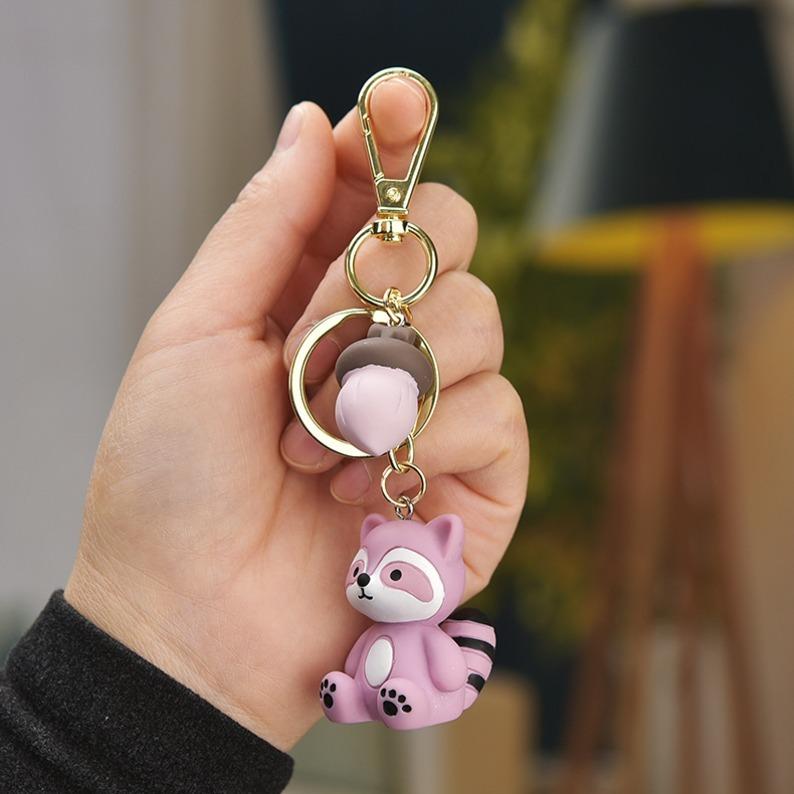 Adorable Raccoon Keyring