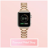 Diamond Metal Strap for Apple Watch [38/40MM] - Rose Gold