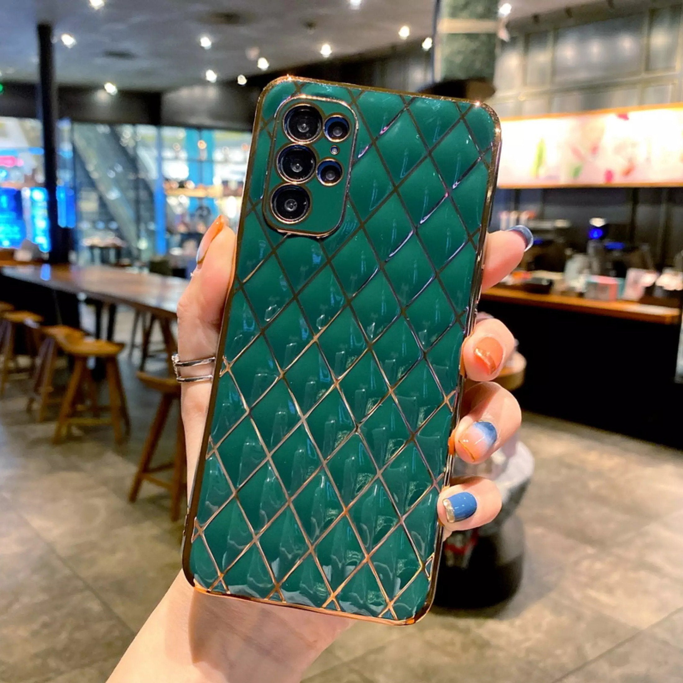 Luxury Diamond Bling Plating Soft Silicone Case - Samsung