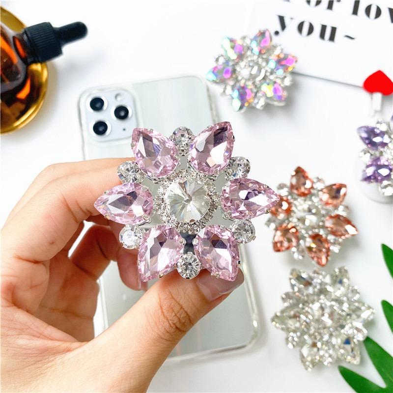 Flower Rhinestone Pop Socket