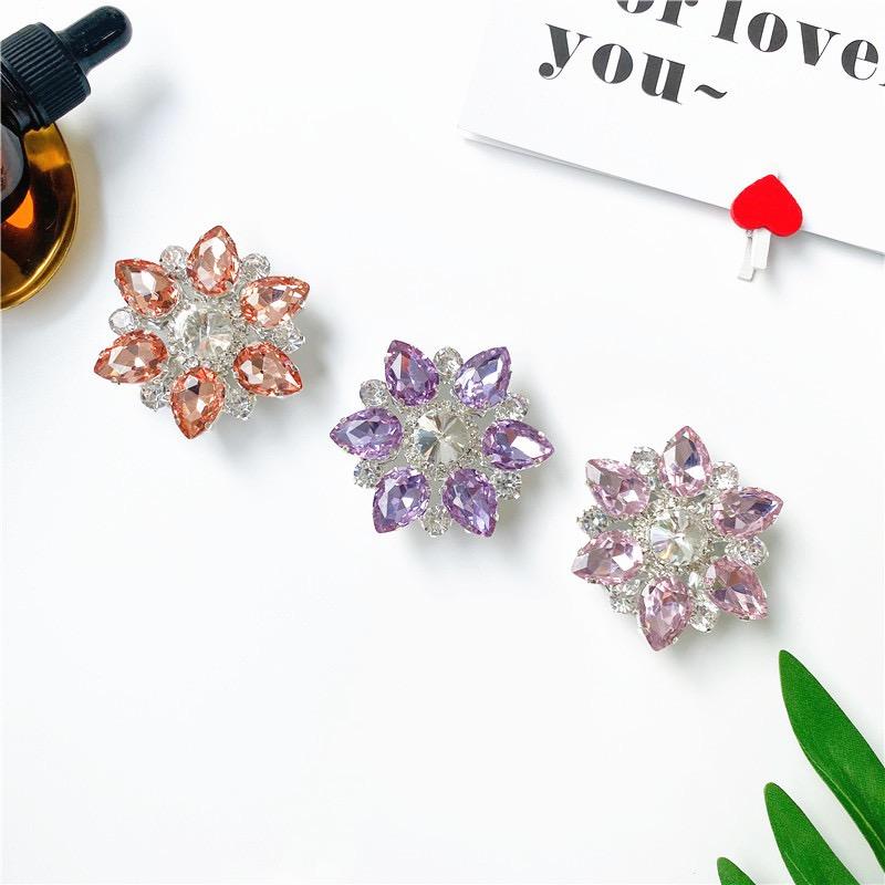 Flower Rhinestone Pop Socket