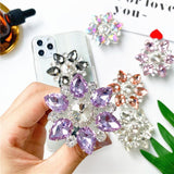 Flower Rhinestone Pop Socket