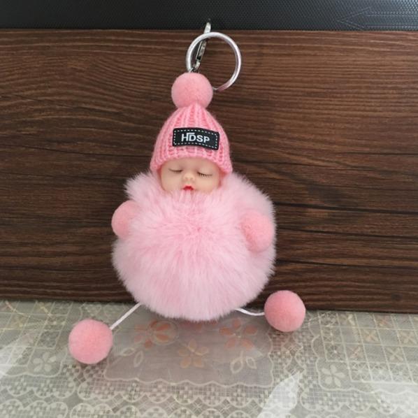 Cute Sleeping Doll Keyring