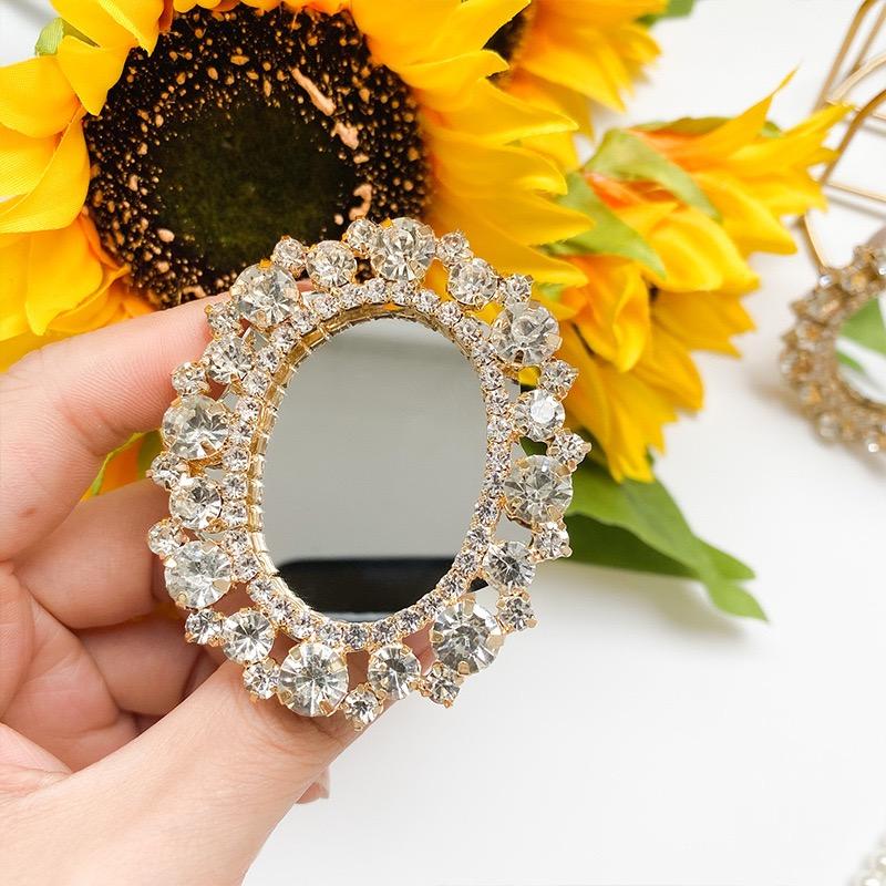 Diamond Studded Mirror Pop Socket