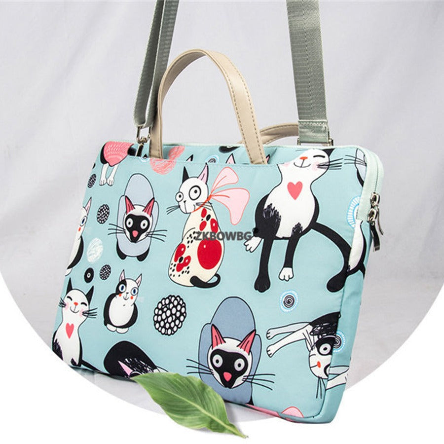 Cute Cat Multifunctional MacBook Bag