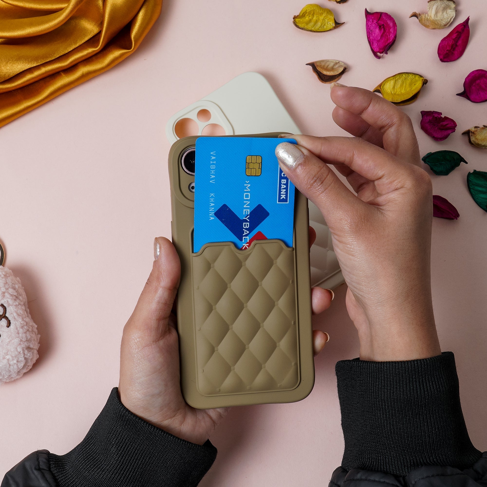 Quilted Card Slot Phone Case