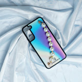 Vibrant Rainbow Color Case with Bracelet Chain - Samsung