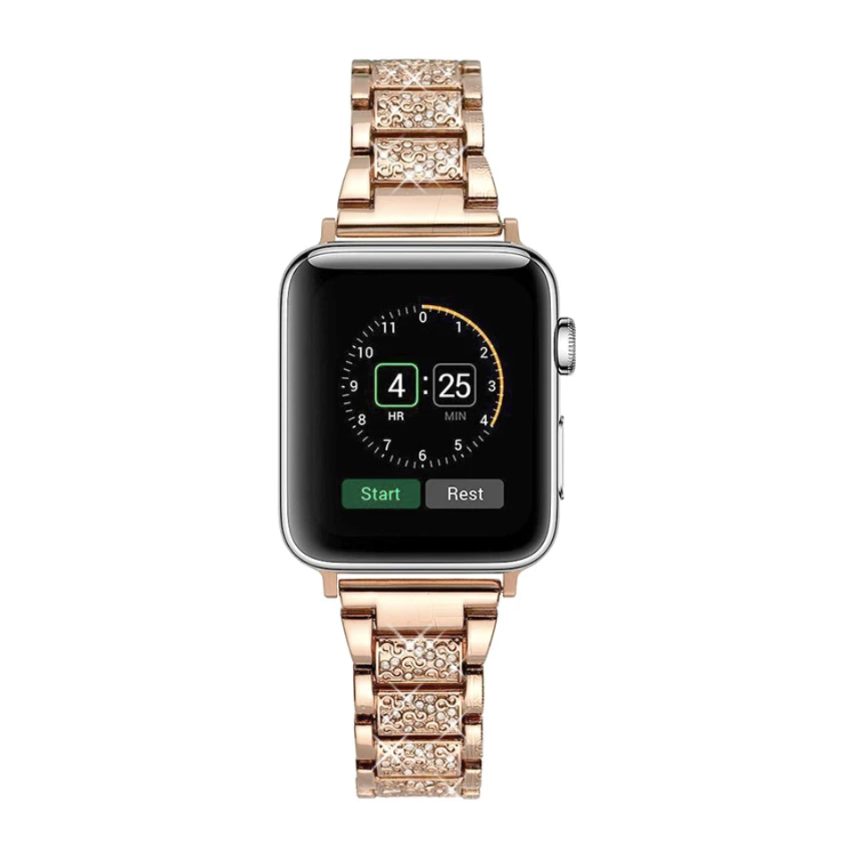 Diamond Metal Strap for Apple Watch [38/40MM] - Rose Gold