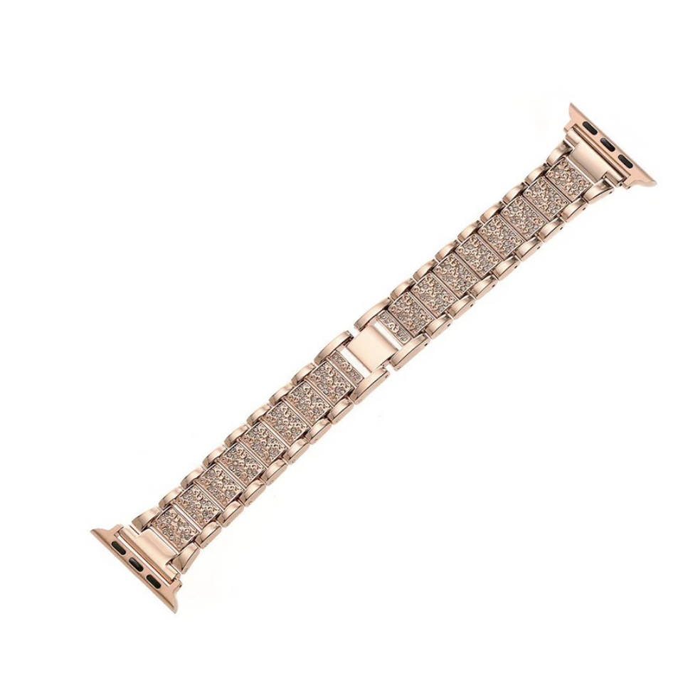 Diamond Metal Strap for Apple Watch [38/40MM] - Rose Gold