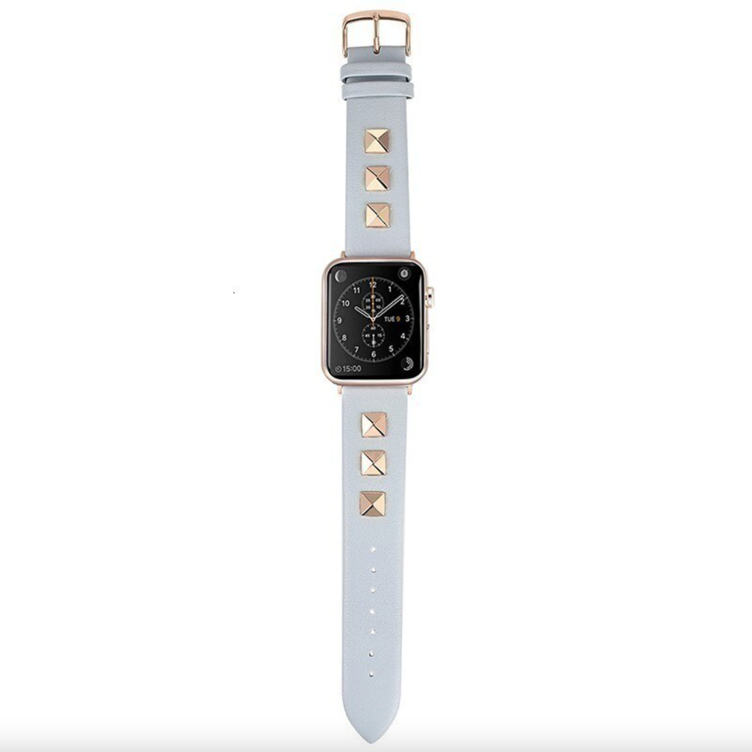 Pyramid Leather Strap for Apple Watch [38/40MM] - Light Blue