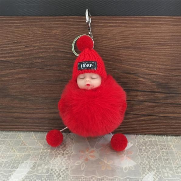 Cute Sleeping Doll Keyring