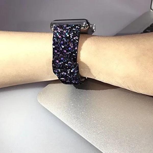 Sparkling Glitter Band for Apple Watch [38/40MM] - Black