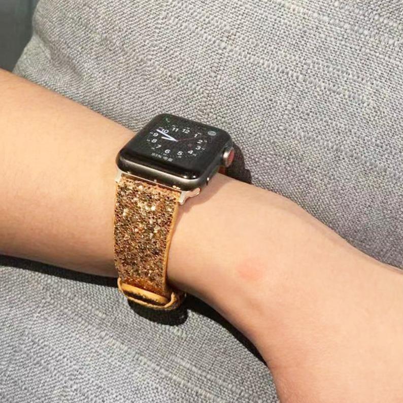 Sparkling Glitter Band for Apple Watch [38/40MM] - Gold