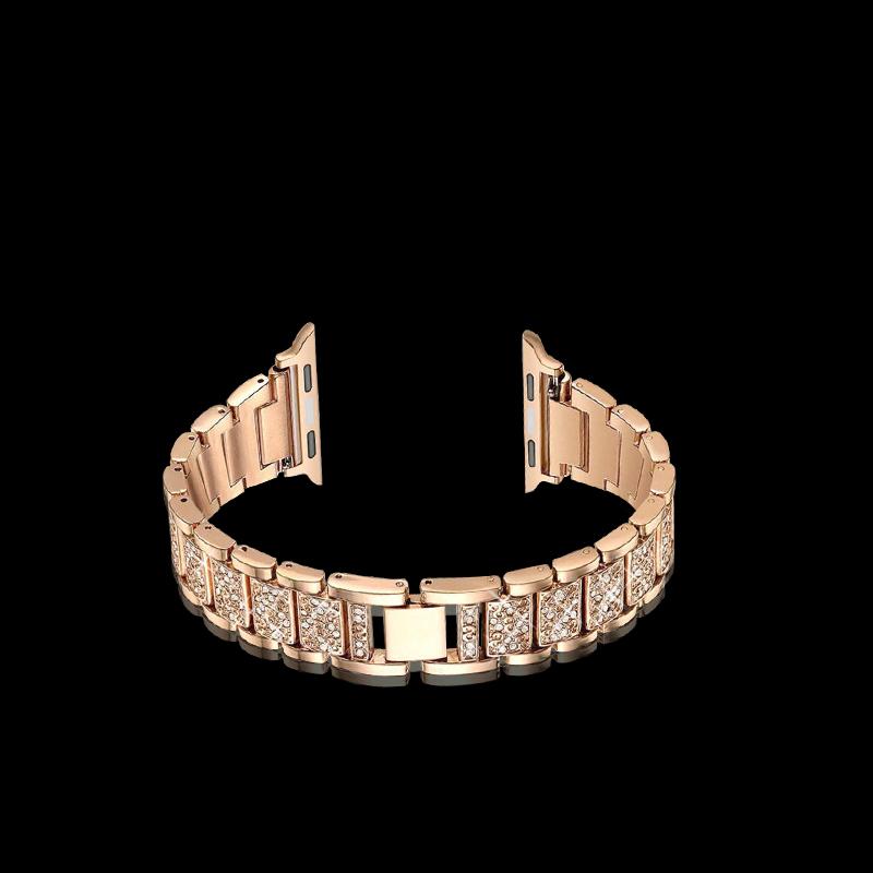 Diamond Metal Strap for Apple Watch [42/44MM] - Rose Gold