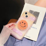 Gradient Wavy Case with Smiley - iPhone