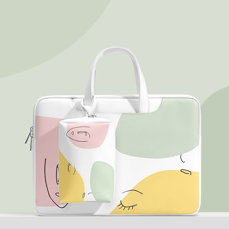 Abstract Face Design MacBook Bag