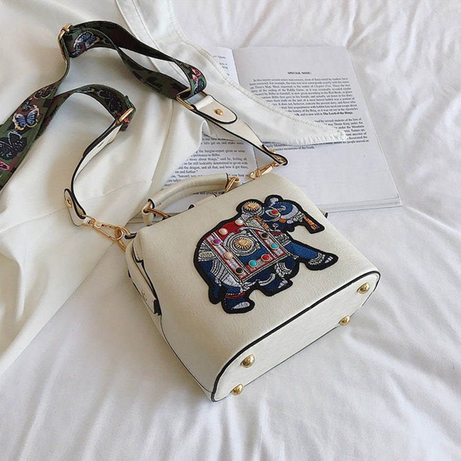 Elephant Embroidered Ethnic Sling Bag