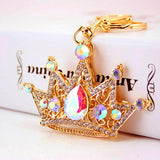 Queen Diamond Crown Keychain