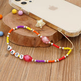 Love - Colorful Beaded Phone Charm