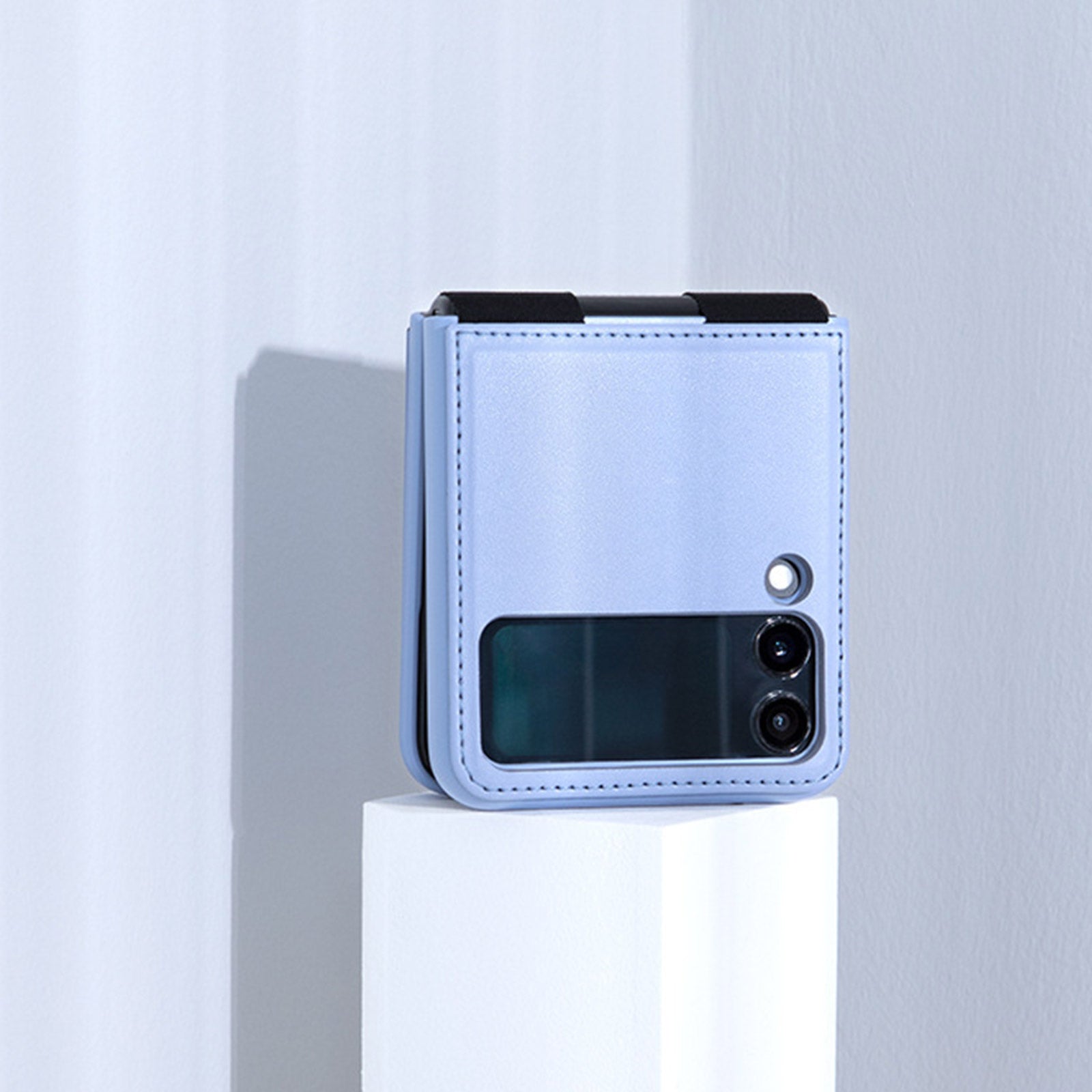 Galaxy Z Flip3 Luxury Leather Kickstand Case