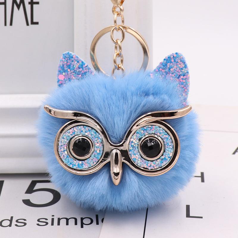 Hairball Owl Keychain