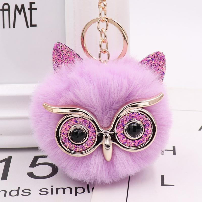 Hairball Owl Keychain