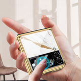 Galaxy Z Flip3 Marble Glass Case