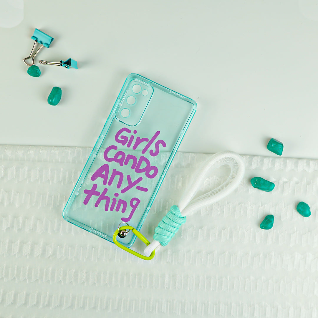 Stylish Fluorescent Case with Lanyard - Samsung