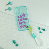 Stylish Fluorescent Case with Lanyard - Samsung